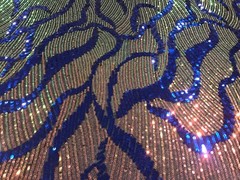 Pink Green Blue Black Multicolor 4way Stretch Sequins Fabric 50” Width 1 Yard