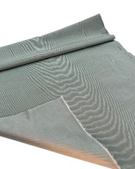 Green Silk Moire Fabric, Watermark Patterned, By 2 Meters.