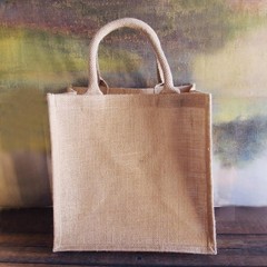 Burlap Tote Bag 12″ x 12″ x 7.75″ – Buy 1 or more Free Ship!