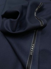 NAVY Blue Suiting Fabric Super 150s Wool SCABAL Luxury Dishdasha made in UK 3.5m