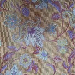 Robert Allen Bromsgrove Dresden Blue Jacobean Jacquard Decor Fabric OOP 1.6 YDS