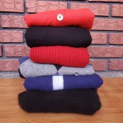 Flawed 100% Cashmere Sweater Lot 6 Crafting Bundle Scrap Cutters Fabric 2lb 12oz