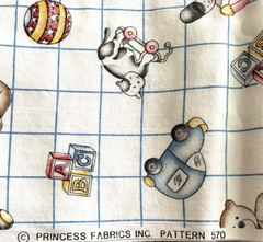 Princess Fabrics Inc 570 Nursery or Toddler Fabric 3Yards 9 Inches Uncut Fabric