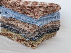 100 Pce Handmade Cotton Fabric by the Yard | Hand Block Print Fabric Scrap