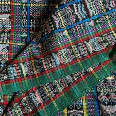 BTY Vintage Ikat Fabric Heavier Weight Multicolor Woven