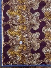 Lot Of 5 African Fabric Bundle Yard Remnant Scrap Wax Kenya 6+ Yards