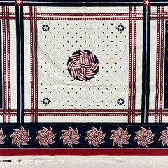 Daisy Kingdom #4711 Old Glory Classic Scarf Panel Springs Pillow Cotton Fabric