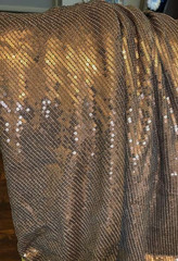 Stretch Sequin Fabric Brown 130 x 54 inches, 3.6 yards x 54 inches New Whole