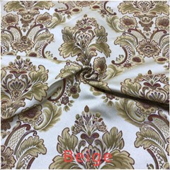 Brocade Fabric Baroque Jacquard Material Craft Floral for Tablecloth Upholstery