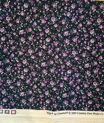 VIP by Cranston Calico Ditsy Floral Navy Blue Purple 2 yards 33″ and 44″ wide