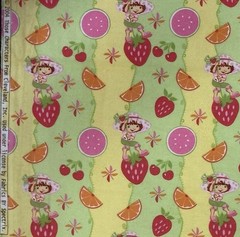 VTG 2004 Strawberry Shortcake Citrus Fruits Flannel Fabric – BTFQ: 18” x 22”