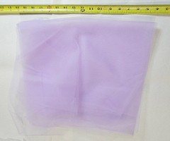 4 lbs Fabric Remnant Tulle Polyester Lining Mesh Sheer Faux Taffeta Stripe White
