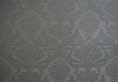 30 YARD PIECE /ROBIN EGG BLUE / 100% COTTON , HEAVY, WOVEN DAMASK /VTG BRAEMORE