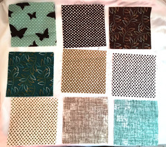 56 Pieces Cotton Fabric Charm 5″x5″ Cuts Multicolor Quilting Crafting Sewing
