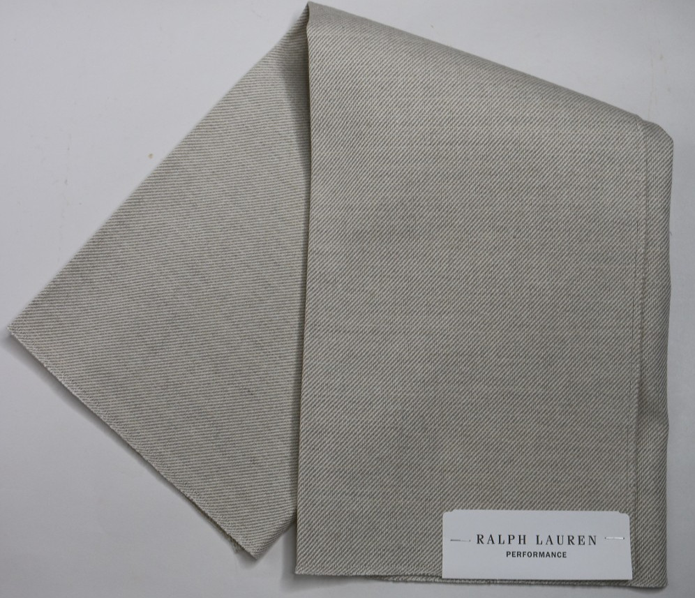 Ralph Lauren Performance 24″X26″ Fabric Remnant “Bale Mill Canvas” Color Oyster