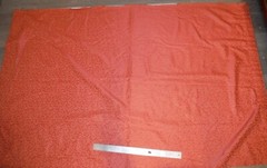 Vintage Single Curtain Coral Red Design use for Upholstery or Make Pillows L5832