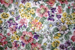 MIXED, MULTICOLORED FLORALS FROM THE LONDON COLLECTION – 100% COTTON FABRIC