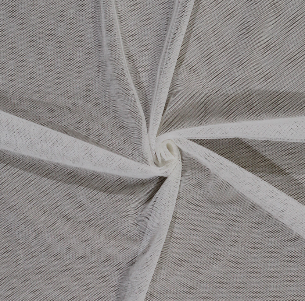 Ivory English Netting Polyester Mesh Net Fabric By the Yard D179.06