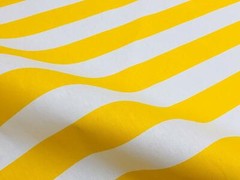 Teflon Waterproof Outdoor Canopy Fabric Stripes Material 140cm wide YELLOW White