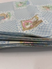 80’s Blue Beatrix Potter 3 Yards cotton fabric Vintage 108” X 44”