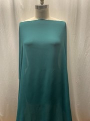 100% Crinkled Silk Double Georgette Dark Teal Exquisite Fabric 2 Yds Long 52″ W