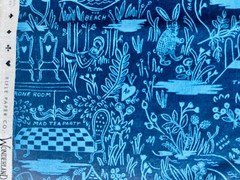 Wonderland – Rifle Paper Co – Magic Forest – Navy Canvas – Cotton+ Steel – AB802