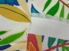 2013 Richloom Cotton Canvas Style Fabric Jungle/Macaw Birds 1yd x 56″