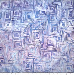1 Yard Cut of Lunn Fabric Crazy Rectangle Batik 100% Cotton 3319A Violet Batiks