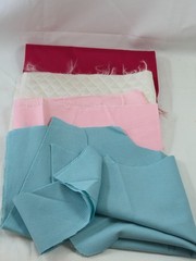Various Fabrics Swatches 3.12 Lbs Cotton/Nylon/Polyester/Satin/Lace
