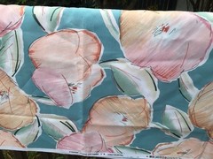 Vintage Fabric UCC Chetley Originals MCM Mod Floral 54″ x 3 yds Transfer Print