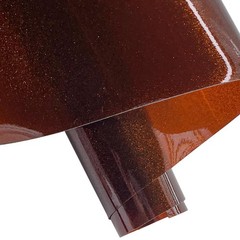 Brown Transparent Glitter Vinyl Roll, 12 x 48 Inch, 0.7mm PVC Jelly Fabric