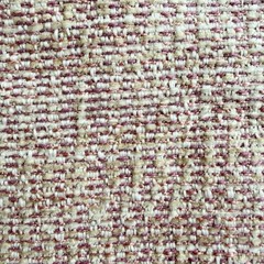 VTG Tweed Upholstery Fabric Pink Beige Cream Cotton Blend 50Wx2FT+Tricut REMNANT