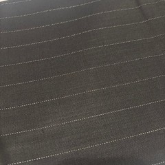 Black White Pinstripe Wool Fabric 2.5 Yds 60″ Wide Suiting Tailoring Cloth