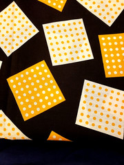 VINTAGE 1970’S DOT PATTERN FABRIC — 45″ WIDE X 108″ LONG — NEW