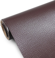 Faux Leather 0.7Mm Upholstery Fabric by the Yard 55X36 Inch Coffee | PU Waterpro