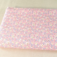 12 DIY Sewing Crafts Pink Floral Cotton Quilting Fabric Squares Bundle Scraps
