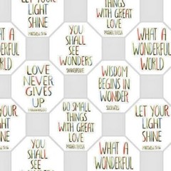 Garden Inspirations Blocked Words 9359/19 Durable Cotton Henry Glass Fabric