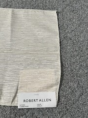 Robert Allen Lot of 2 Fabric Samples Flowing River Twine Vanilla Neutrals Earthy