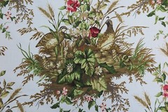 SCALAMANDRE CURTAIN FABRIC DESIGN Edwin’s Covey 6.4 METRES MULTI ON WHITE