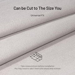 Suede Auto Headliner Fabric 120″ L × 60″ W with Foam Backing – 120″L×60″W Gray