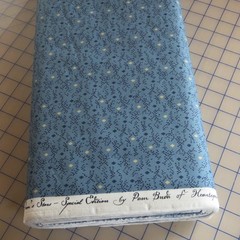 1/2 Yard ~ Pam’s Stars Blue Sideboard by Marcus $3.99 Ships ANY Amount Fabric