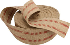 KEILEOHO 3.5 Inches X 33 Yards Upholstery/Craft Jute Webbing, Natural Chair Webb