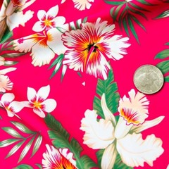 FREE SHIPPING Stretch Fabric Cayennes Hot Pink Print Swimsuit Spandex By Yard
