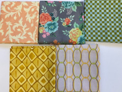 FAT QUARTER BUNDLE OF 5-100% COTTON – FQ640