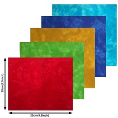 Misscrafts Quilting Fabric 100% Cotton 20x25cm, 8 Pieces, Tie-dye, 20x25cm