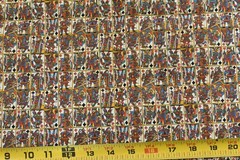 35″ Long x 35″ Wide, Vintage 1940’s-60’s,Jack Queen King Face-Cards Cotton,P2618