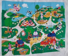 Lot of 10 Fabric Panels pcs Lion King,Safari Animals, Mother Goose, Raggedy Ann
