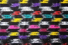 3/4 Yard Striped Paint Strokes on Back Woven Cotton Fabric 32″ X 59″