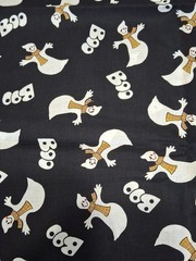 Ghosts Boo Halloween Fabric Signature Classics by Oakhurst Textiles, 52″L Cotton