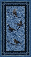 Henry Glass Co – Black Crows Halloween Cotton Panel 24″ x 42″